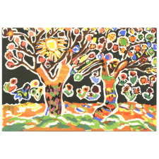 Peintures libres d'enfants - Techniques Freinet - 16 - Printemps.