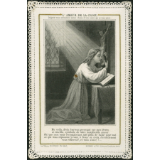 Image religieuse. L'amour de la croix.