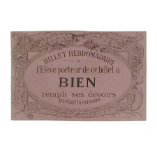 Billet de satisfaction hebdomadaire. 