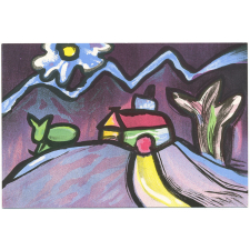 Peintures libres d'enfants - Techniques Freinet - 7 - Paysage.