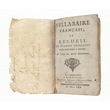 Syllabaire français, ou recueil de syllabes françaises pour apprendre à épeler : à l’usage des Ecoles Chrétiennes : sur l’imprimé à Paris