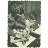 Institution des Sourds Muets et Jeunes Aveugles - Montpellier - Classe des aveugles - Leçon de calcul.