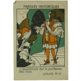 Paroles historiques - L'exactitude est la politesse des rois. Louis XIV.