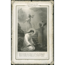 Image religieuse. L'imitation de J. C. ou les 3 degrés de la Conformité parfaite.