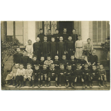 Photo de classe - École de garçons de Pierre-Bénite - 1915.