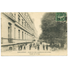Paris-Auteuil - École Normale d'Instituteurs de la Seine - Façade sur le Parc.