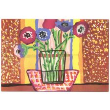Peintures libres d'enfants - Techniques Freinet - 5 - Bouquet de fleurs.