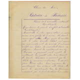 Cahier journalier. 
