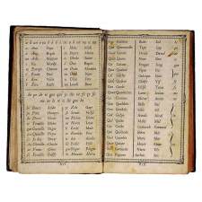 ABC ou jeu des lettres de l'académie des enfants, et recueil de leurs études, par Pierre Fresneau, instituteur de ladite Académie, à Versailles, pour l'instruction de sa Fille & de ses Élèves des deux sexes : méthode formée sur l'expérience, agréable & utile pour enseigner facilement à lire le François & le Latin, en impression & en écriture, avec principes & en jouant, & en même temps les premiers éléments de la Religion Chrétienne, de la Langue Françoise & de la Cosmographie.