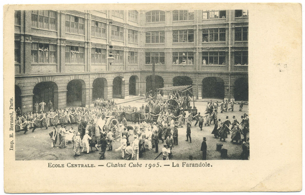 École Centrale - Chahut Cube 1905 - La Farandole.