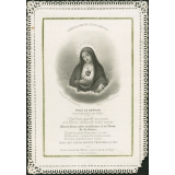 Image religieuse. A Marie, Amour pour amour.