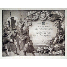 Diplôme de prix - Ville de Rouen - École pratique d'industrie de Rouen.