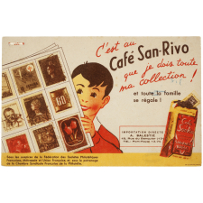 Buvard publicitaire. C'est au Café San-Rivo que je dois toute ma collection ! et toute la famille se régale !