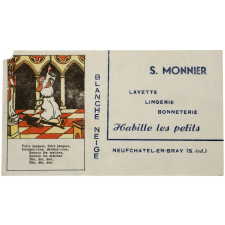 Buvard publicitaire. Frère Jacques. Blanche-Neige (Neufchatel-en-Bray - Seine-Inférieure).