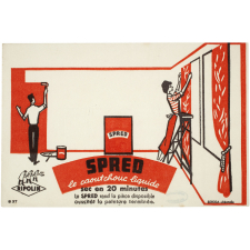 Buvard publicitaire. Spred, le caoutchouc liquide.