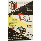 Buvard publicitaire. Ruban adhésif Scotch.