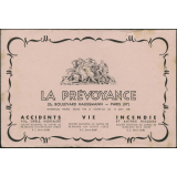 Buvard publicitaire. La Prévoyance.
