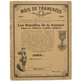 Mois de tranchées 1914-1918. Les batailles de la Somme. Régions de Péronne, Albert, Combles. Péronne-Albert N°1.