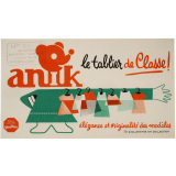 Buvard publicitaire. Anik. Le tablier de clasee ! élégance et originalité des modèles.