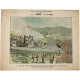 Combat du « Revolver » franchissant la passe de Yuoc de la rivière Claire - Trait d'héroisme du commandant de Balaincourt (Juin 1884) - Art et Histoire militaires - 3e Série: Marine - III. La Vapeur. N°9.