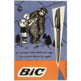 Buvard publicitaire. Bic. L'abominable homme des neiges. 