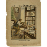Samuel Morse construisant son appareil - Le télégraphe N°5. 