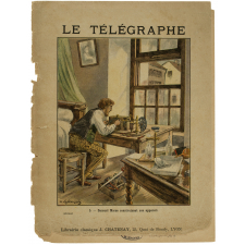 Samuel Morse construisant son appareil - Le télégraphe N°5. 