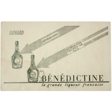 Buvard publicitaire. Bénédictine - La grande liqueur française.