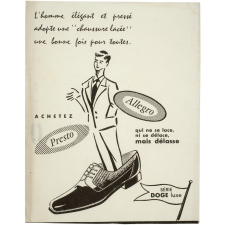 Buvard publicitaire. Chaussures Allegro Presto.