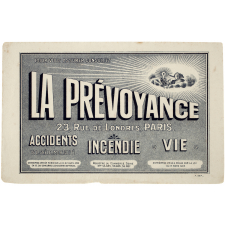 Buvard publicitaire. La Prévoyance.