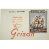 Buvard publicitaire. Clipper 1830 . Grison.