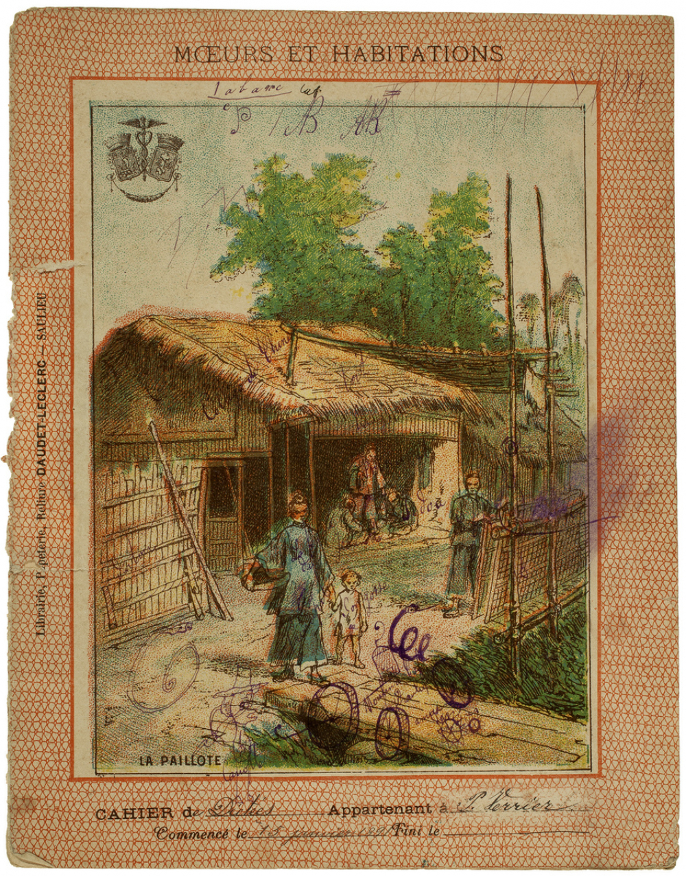 La paillote - Mœurs et Habitations.