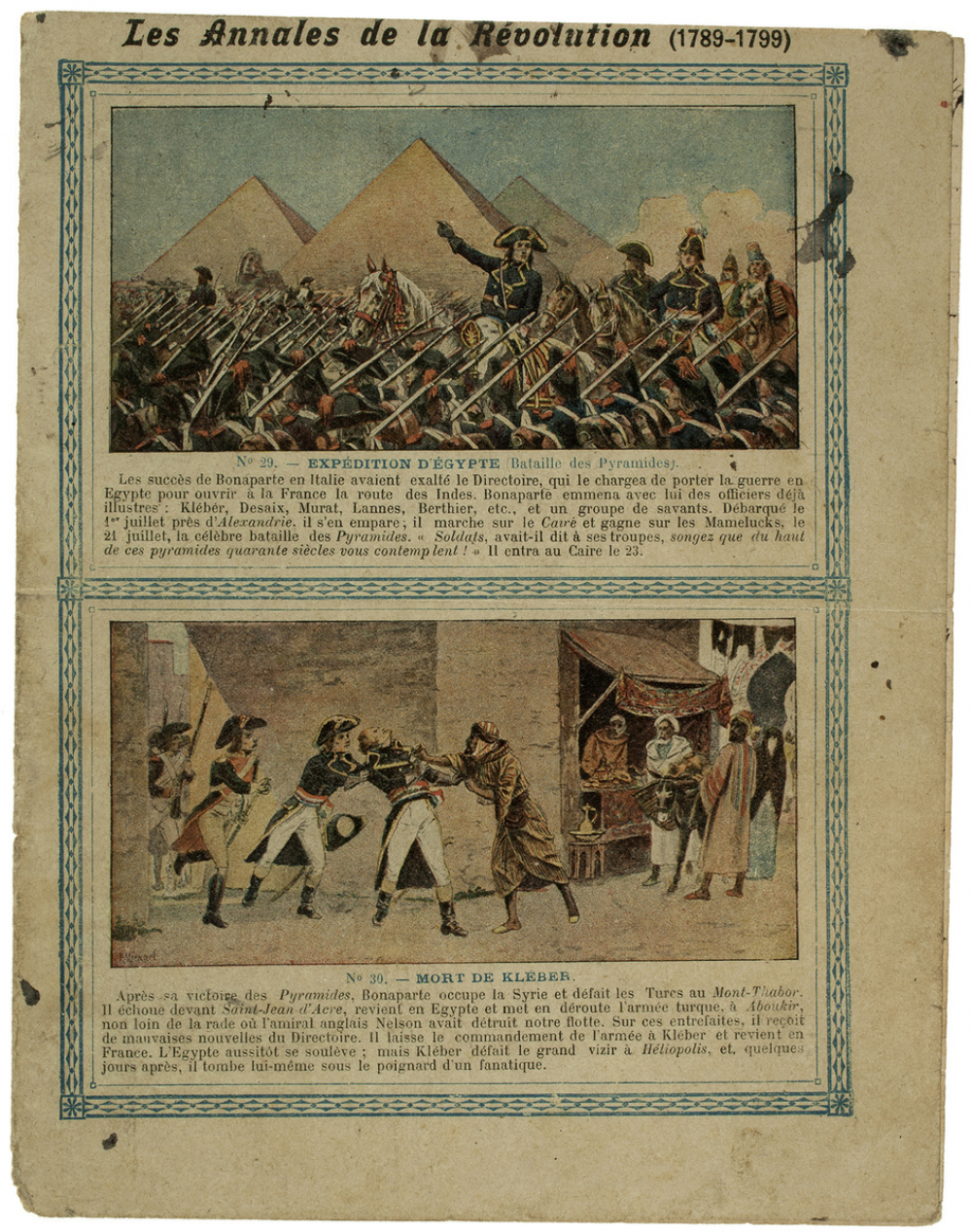 Expédition d'Égypte et Mort de Kléber (1800) - Les Annales de la Révolution.