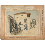Bonaparte sur le pont d'être pris à Vallegio - Autour du Drapeau tricolore 1789-1889 - Cahier n°28.