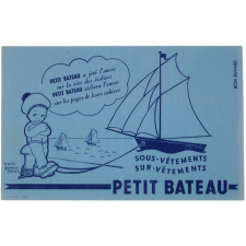 Buvard publicitaire. Petit Bateau.
