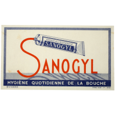 Buvard publicitaire. Sanogyl. Hygiène quotidienne de la bouche.