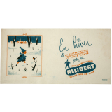 Buvard publicitaire. Semelles intérieures Allibert, comme sur un tapis. 
