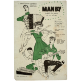Buvard publicitaire. Manby. Série Musiciens n°1.