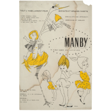 Buvard publicitaire. Manby. Autruche.