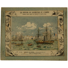 Siège de Sébastopol (1853) - Les moyens de locomotion de l'homme. Bateaux de guerre N°10.