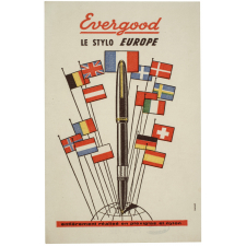 Buvard publicitaire. Evergood, le Stylo Europe.