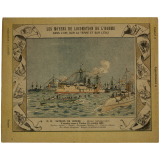 L'escadre russe à Toulon (13 octobre 1893) - Les moyens de locomotion de l'homme. Bateaux de guerre N°12. 