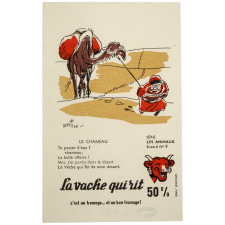 Buvard publicitaire. La vache qui rit. Le Chameau. 