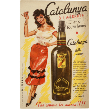Buvard publicitaire. Catalunya à l'apéritif et à toute heure.