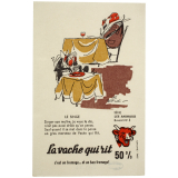 Buvard publicitaire. La vache qui rit. Le Singe. 