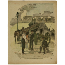 La Garde Nationale aux remparts (1870)  - Paris.