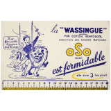 Buvard publicitaire. La wassingue Oso.