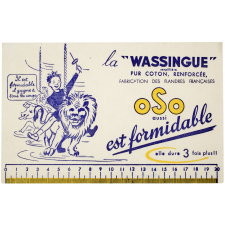 Buvard publicitaire. La wassingue Oso.