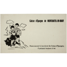Buvard publicitaire. Caisse d'Épargne de Neufchatel-en-Bray.