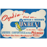 Buvard publicitaire. Ondia ? C'est un matelas à ressorts Onrev.